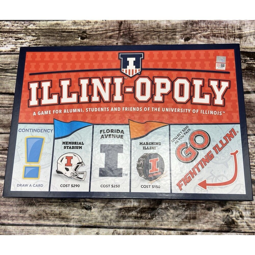 University of Illinois - ILLINI-OPOLY Monopoly Game By Late For The Sky - NEW